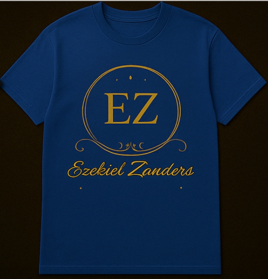 Royal Blue EZ Tee on model
